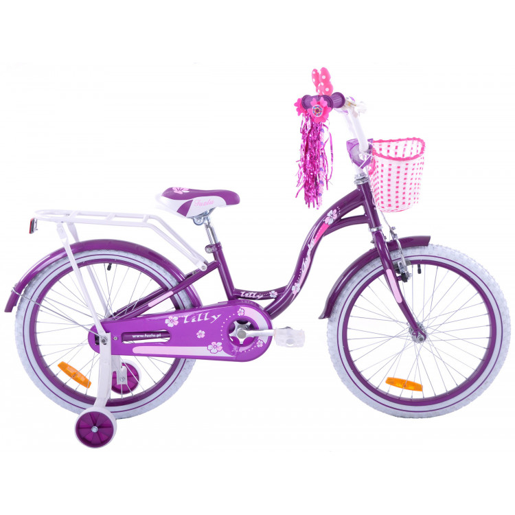 Detský bicykel 20 Fuzlu Lilly fialový
